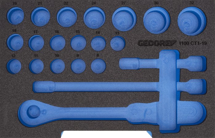 GEDORE BLUE EI-1100 CT penová vložka L-BOXX® 136 prázdná EI-1100 CT1-19 2836017