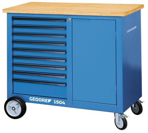 GEDORE BLUE Pracovní stul 1504 EU s 325dílným profesionálním sortimentem nástroju 1504 EU 1873849